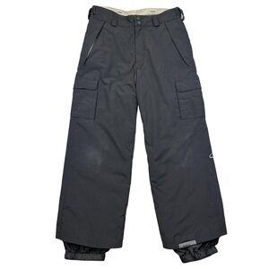 Bonfire 4-Pant Snow Pants Youth Large Black Waterproof Ski Snowboard Cargo‎